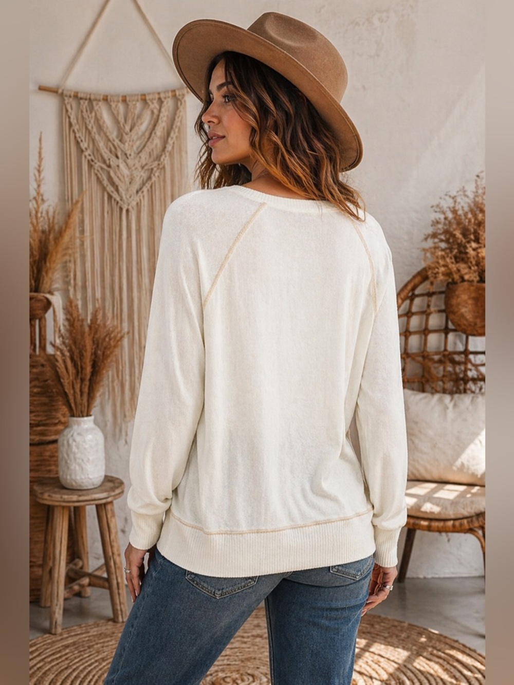 ✨ Anthropologie Paper Crane Boho Lightweight Sweater ✨ - Picture 3 of 15